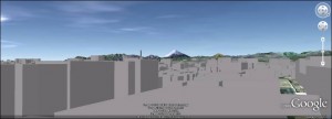Blick aus dem Fujitsu-Büro mit Google Earth. Blick aus dem Fujitsu-Büro mit Google Earth.