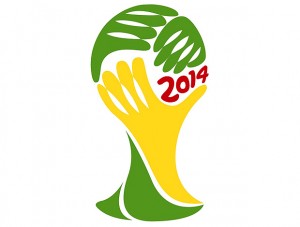 Logo der Fußball Weltmeisterschaft 2014 in Brasilien
